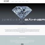 Screenshot der Startseite von Juwelier Bähner